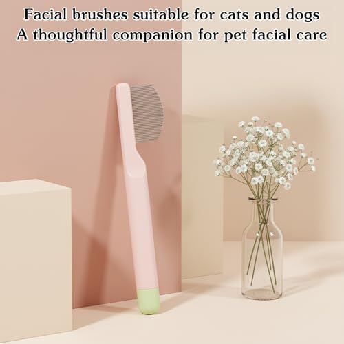Pet Facial Grooming Comb, Stainless Steel Dog Eye Comb, Dog Flea Comb, - Image 3