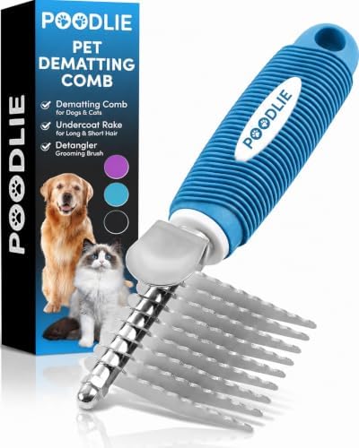 Poodle Dematting Fur Rake Comb Brush by Poodlie