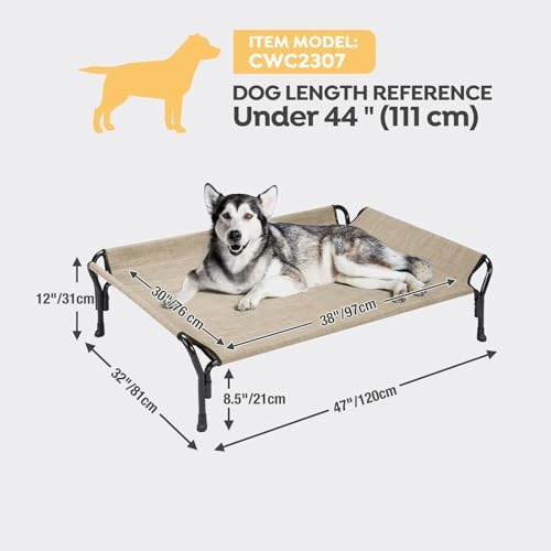 Veehoo Cooling Elevated Dog Bed, Raised Dog Cot - Image 3