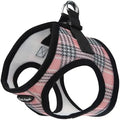 Bark Appeal Pink Plaid Step-in Dog Harness by BarkAppeal