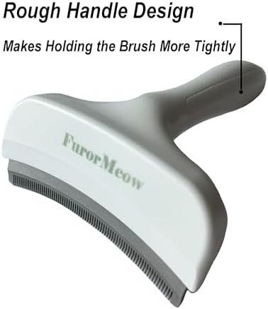 Pet Deshedding Tool with Curve Blade, Cat Grooming Brush, Tight V-shaped Teeth - Image 5