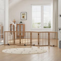 Dog Gates for Doorways, Freestanding Dog Gate Indoor, Foldable Pet Gates for by Algherohein