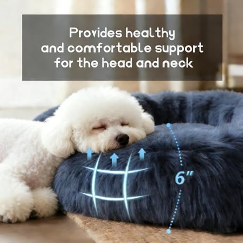 Comfort Donut Dog Bed for Small Dogs, Cat Bed & Pet Bed for Indoor Use - Image 3