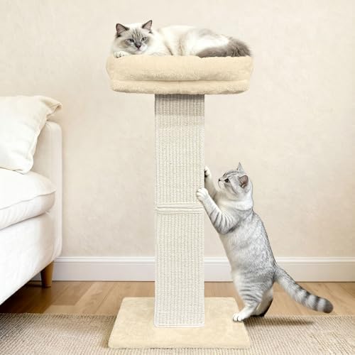 Cat Scratching Post with Plush Perch - Image 6
