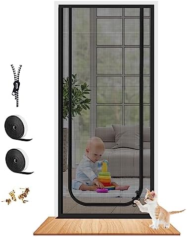 Dixutzi Reinforced Cat Screen Door Fits Door Size 30''x 80'', Heavy Duty Pets by Dixutzi