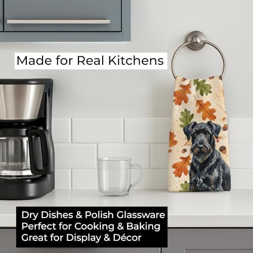 Caroline's Treasures Black Russian Terrier Dogs Kitchen Towel 15x25 in - Image 3