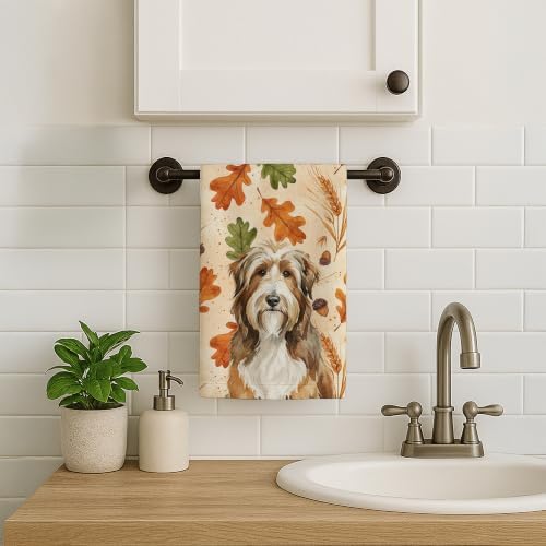Caroline's Treasures Bearded Collie Dogs Kitchen Towel 15x25 in - Image 2