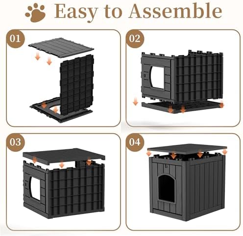 Cat Litter Box Enclosure, Plastic Hidden Litter Box Side Table - Image 6