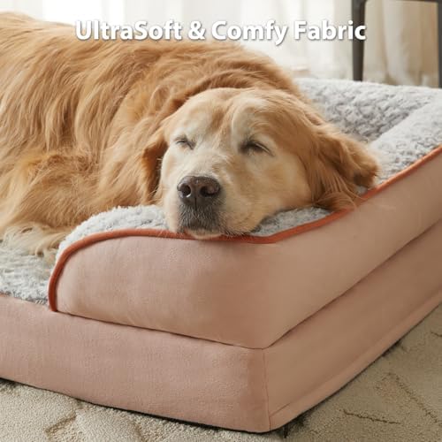 LEXTRO Orthopedic Dog Bed for Medium Dogs, Comfy Sleeping Dog Sofa Bed - Image 3