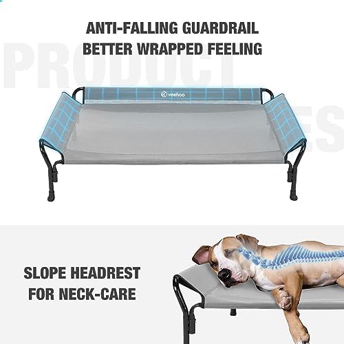 Veehoo Cooling Elevated Dog Bed, XL Raised Pet Cot - Image 2