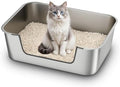 Qiuma Stainless Steel Cat Litter Box by Unknown