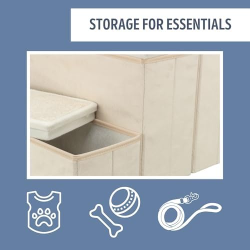 TRIXIE 3-Step Velour Pet Stairs - Image 4