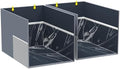 Aokeyee 2PCS Cat Litter Box Enclosure Splash Guard by Aokeyee
