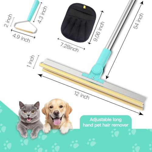 Carpet Rake for Pet Hair Removal, Upgraded 3 In 1 Reusable Dog Hair Carpet Rake - Image 3