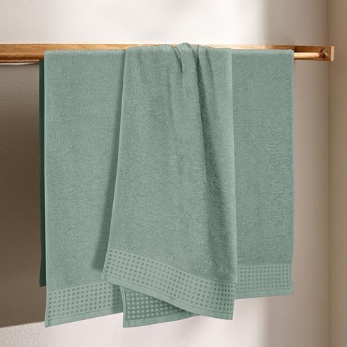 GLAMBURG Ultra Soft 4 Pack Oversized Bath Towel Set 27x54 inches, 100% Cotton - Image 3
