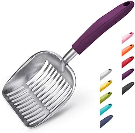 WePet Cat Litter Scoop, Aluminum Alloy Sifter, Kitty Metal Scooper, Deep Shovel by WePet