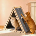 Felt Cat Scratcher for Indoor Cats, Foldable Triangle by NxwjoyPet