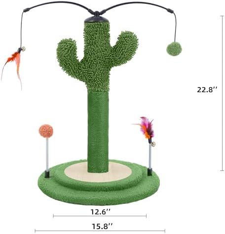 YUNIQUE Cactus Cat Scratching Post - Image 2