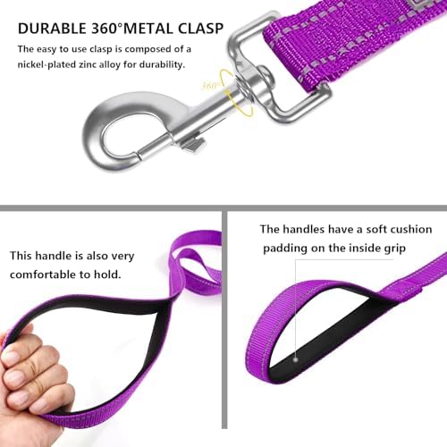 6 FT Basic Dog Leash for Small Dogs, Padded Handle - Image 4