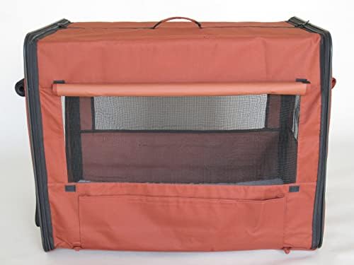 Go Pet Club 32" Soft Collapsible Dog Crate, Portable Pet Carrier, Thick Padded - Image 3