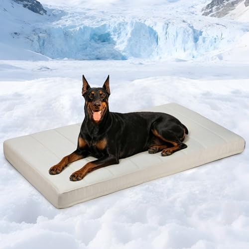 Cooling Dog Bed for 2XL Large Dogs, QMAX>0.5 Waterproof Pet Beds by ZAKAPAWS