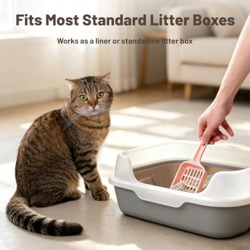 6 Pack Disposable Cat Litter Boxes, Leak-Proof Cardboard Kitty Litter Trays - Image 6