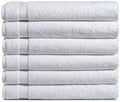 Amazon Basics 6-Pack Bath Towels, 100% Ring Spun Cotton, 600 GSM, Lightweight by AmazonBasics