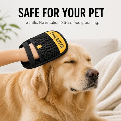 2 Pcs Pet Hair Removal Glove for Dogs and Cats, Reusable Electrostatic Grooming - Image 3