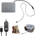 USB Pet Heating Pad – Turns Any Pet Bed Heated, 5V/2A Required, 5-Temp & Timer by GooCarePetSupplies