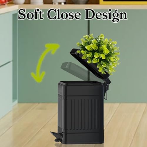 Small Trash Can with Lid, Plant-Styled Outdoor Dog Poop Trash Can Outside - Image 5
