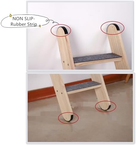 SHENGOCASE Solid Wood Wall Leaning Cat Ladder - Image 3