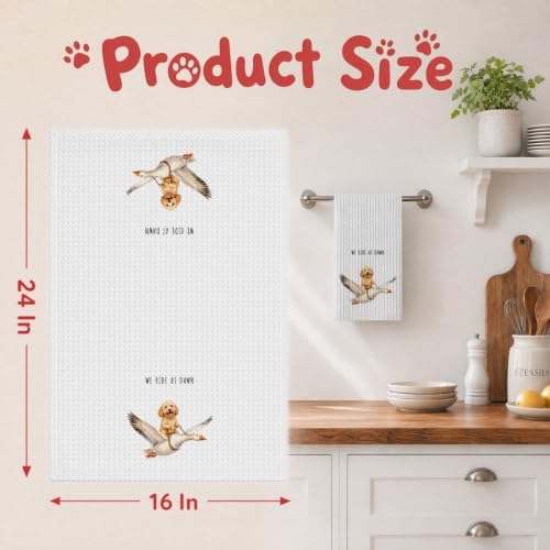 Goldendoodle Kitchen Towels, Cute Hand Tea Towel - Image 2