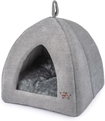 Best Pet Supplies Cat Bed for Indoor Cat, Domed Tent House by BestPetSuppliesLLC