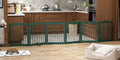PUPETPO Freestanding Pet Gate for Dogs, Foldable Wooden Dog Gate for House by PUPETPO
