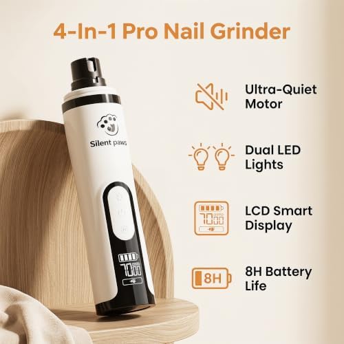 Silent Paws 3-Speed Dog Nail Grinder - Image 2