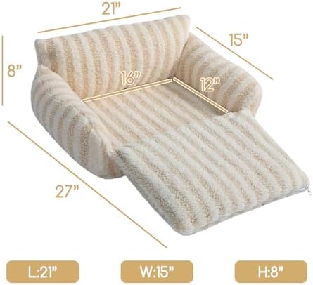 Hollypet Cat Bed Small Dog Orthopedic Couch Beds - Image 3