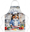 Caroline's Treasures Sheltie The Chef Apron Cooking Kitchen Server Baking by CarolinesTreasures