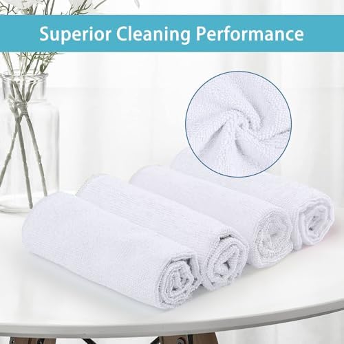 HOMEXCEL 100PK Microfiber Cleaning Cloth, Cleaning Rag - Image 2