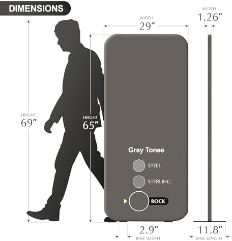 DECOLAB Standing Room Divider, Portable Separation Panel - Image 6