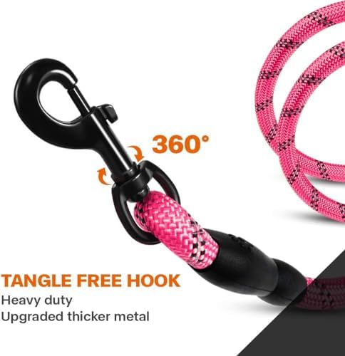 Taglory Rope Dog Leash for Small Medium Dogs, 6 FT Padded Handle - Image 6