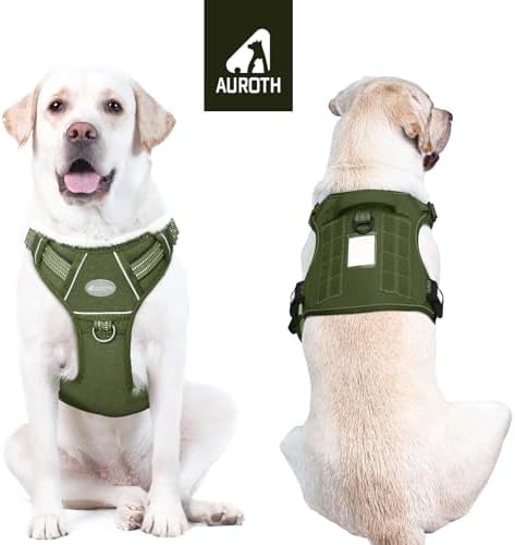 AUROTH Dog Harness for Large Dogs, No Pull Tactical Dog Vest Heavy Duty - Image 2