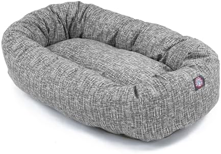 Majestic Pet Bagel Calming Dog Bed, 40 in Large, Lt. Black - Image 2