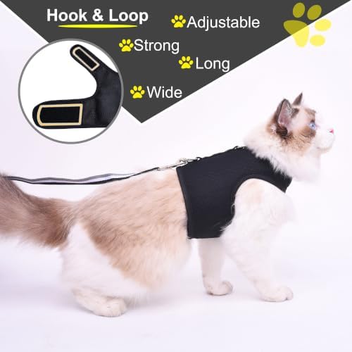 Cat Harness and Leash Set for Walking Escape Proof, Extra Large - Image 3