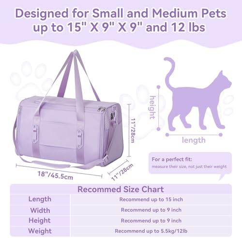 PETSFIT Cat Carrier Soft with Patented Safety Buckles, Safe - Image 5