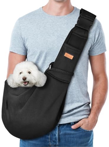 CUBY Dog and Cat Sling Carrier, Hand-Free Dog Carrier Slings by CUBY