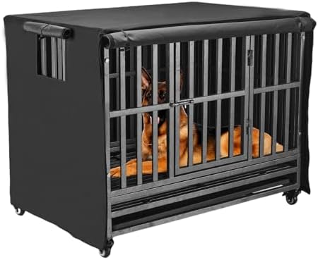 48 inch Heavy Duty Dog Crate Covers Durable 600D Polyester by M+JJYPET