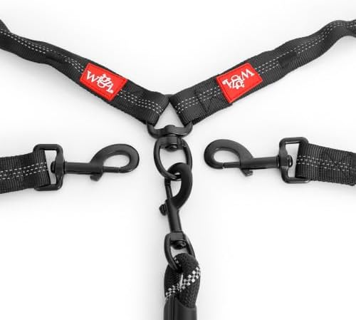 Double Dog Leash, 360° Swivel, No Tangle, Two Dogs, Split Leash, Reflective and - Image 7