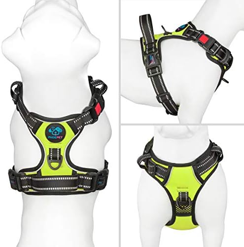 PHOEPET Reflective Dog Harness Large Breed Adjustable No Pull Vest - Image 2
