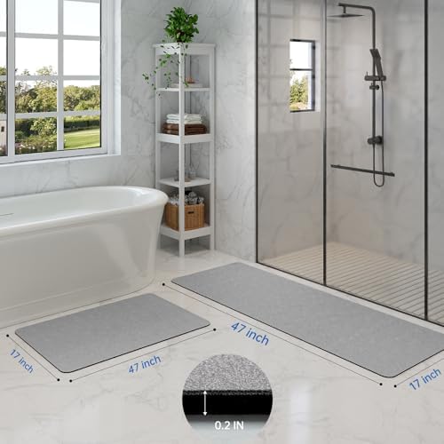 Bathroom Mat Rugs Sets 2 Piece Stone Bath Mats - Image 2