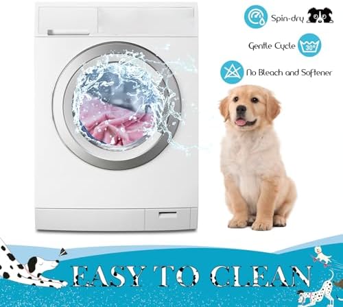 Flannel Round Replacement Dog Bed Cover Elastic Edged 30×9.8 Inch - Image 6